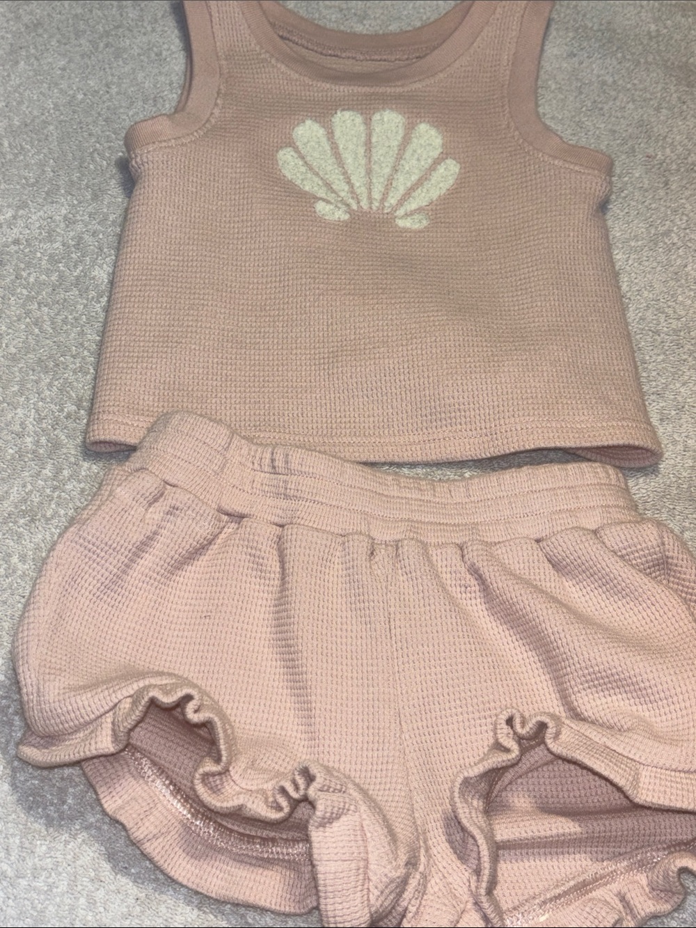 cloud island Pink Shell Tank & Ruffle Shorts Set - Picture 5 of 5
